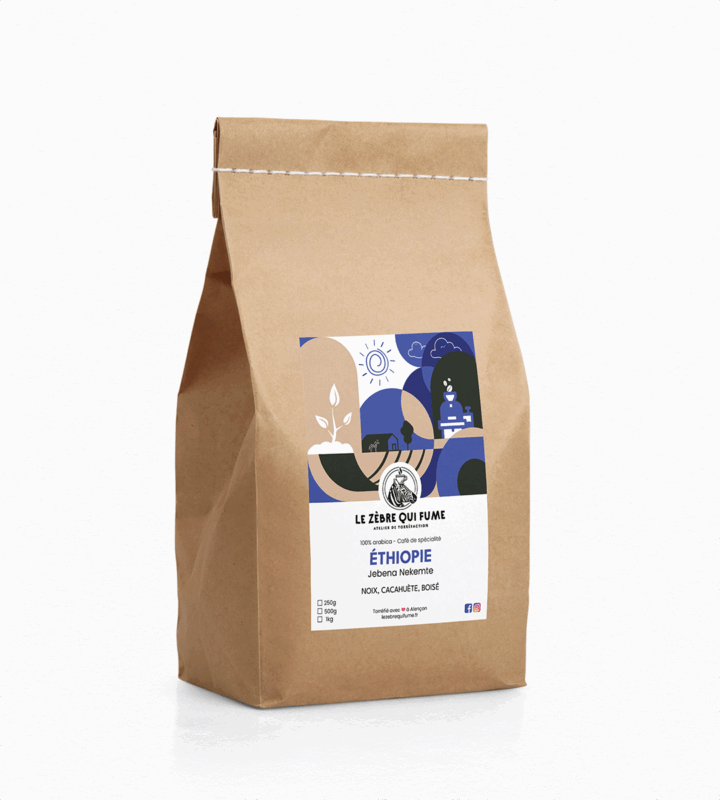 Café de spécialité Éthiopie Nekemte – Le Zèbre qui Fume